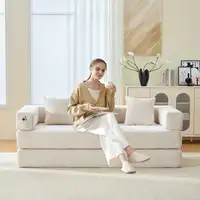 Sofá modular CollaHausse en chenilla, Modular, Super suave, Combinable libremente