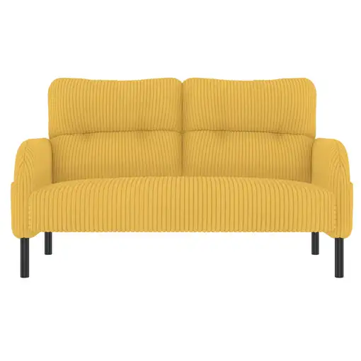 Conjunto de salón CollaHausse en tela, Conjunto de 3 piezas, 1 sillón, 1 puf