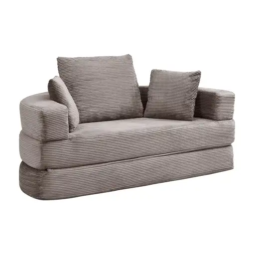 Sofá cama CollaHausse de pana, Multifuncional, Independiente, Plegable 173x176cm