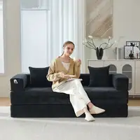 Sofá modular CollaHausse en chenilla, Modular, Super suave, Combinable libremente Sofá modular CollaHausse en chenilla, Modular, Super suave, Combinable libremente