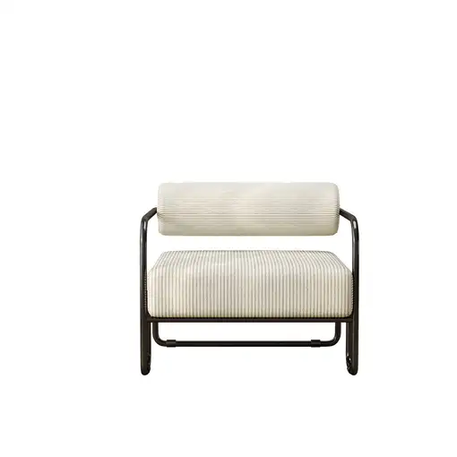 Sillón CollaHausse en terciopelo acanalado, Respaldo isé 68.5x73x70.5cm