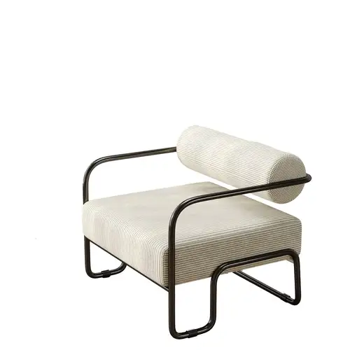Sillón CollaHausse en terciopelo acanalado, Respaldo isé 68.5x73x70.5cm