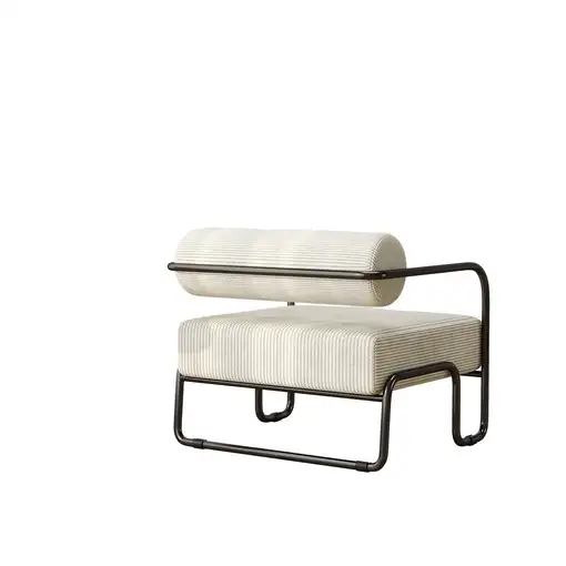 Sillón CollaHausse en terciopelo acanalado, Respaldo isé 68.5x73x70.5cm
