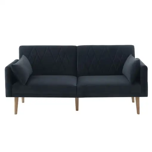Sofá CollaHausse en terciopelo, 2 plazas, Función cama, Convertible en cama