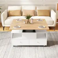 Mesa de centro CollaHausse Ajustable en altura, Función plegable 100x50x47,5cm