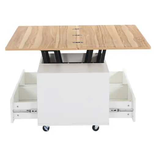 Mesa de centro CollaHausse Ajustable en altura, Función plegable 100x50x47,5cm