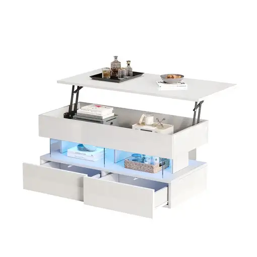 Mesa de centro CollaHausse en mdf, Abatible 100x50x46cm