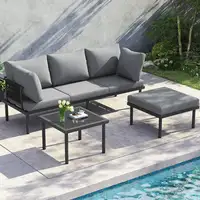 Conjunto de muebles de jardín CollaHausse en acero galvanizado