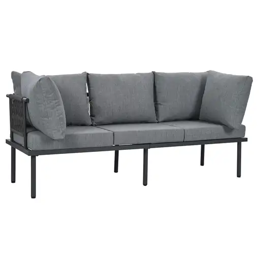 Conjunto de muebles de jardín CollaHausse en acero galvanizado