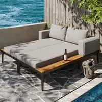 Cama de jardín CollaHausse Doble, Multifuncional, Impermeable, Con estantes