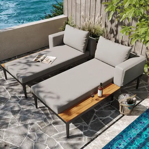Cama de jardín CollaHausse Doble, Multifuncional, Impermeable, Con estantes