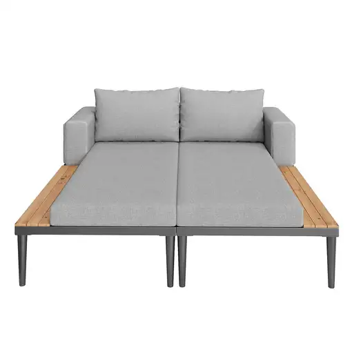 Cama de jardín CollaHausse Doble, Multifuncional, Impermeable, Con estantes