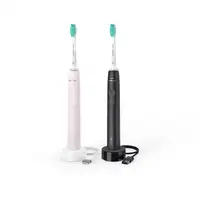 Philips 3100 series HX3675/15 2x Cepillos dental eléctrico sónicos - Negro/Rosa