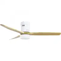 Grunkel SKYWIND-52WB ventilador Blanco, Madera