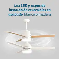 Grunkel SKYECO-42 ventilador Blanco, Madera