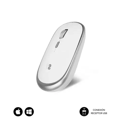 Ratón Óptico Inalámbrico Mini Mouse  Blanco