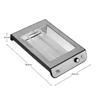 Tostadora Horizontal 600W 6 Niveles de Temperatura QuickToast 7house