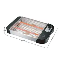 Tostadora Horizontal 600W 6 Niveles de Temperatura FlatToast 7house