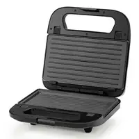 Orbegozo SW 7260 sandwichera 750 W Negro, Plata