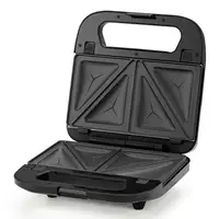 Orbegozo SW 7260 sandwichera 750 W Negro, Plata