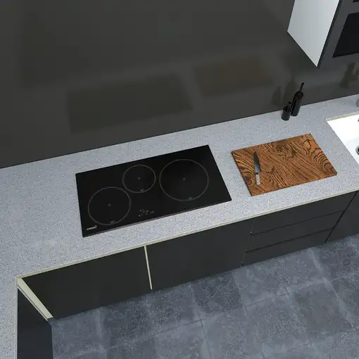 CATA IB 853 BK Negro Integrado 80 cm Con placa de inducción 3 zona(s)