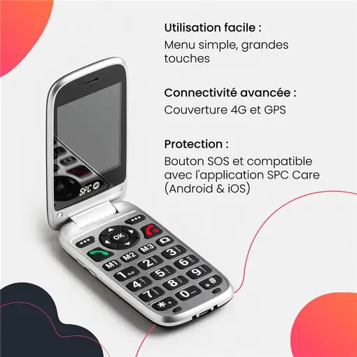 Telefonía móvil Negro SPC