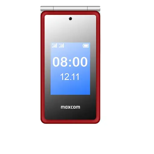 MaxCom Comfort MM835 8,89 cm (3.5") 100 g Rojo Teléfono para personas mayores