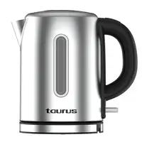Taurus 958563000 tetera eléctrica 1 L 2200 W Negro, Acero inoxidable