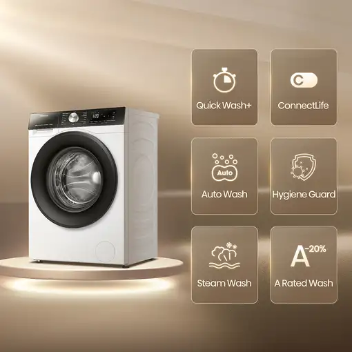 Hisense WF3S1043BW3 lavadora Carga frontal 10,5 kg 1400 RPM Blanco