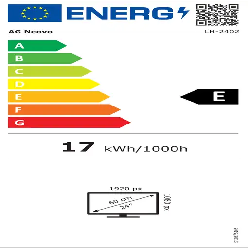 AG Neovo LH-2402 LED display 60,5 cm (23.8") 1920 x 1080 Pixeles Full HD LCD Negro