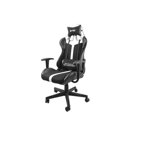 FURY AVENGER XL Silla para videojuegos universal Asiento acolchado Negro, Blanco