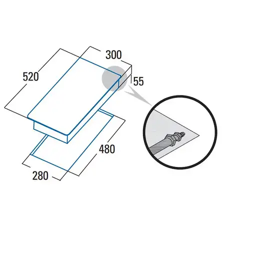 CATA SCI 3002 BK Negro Integrado 30 cm Encimera de gas 2 zona(s)