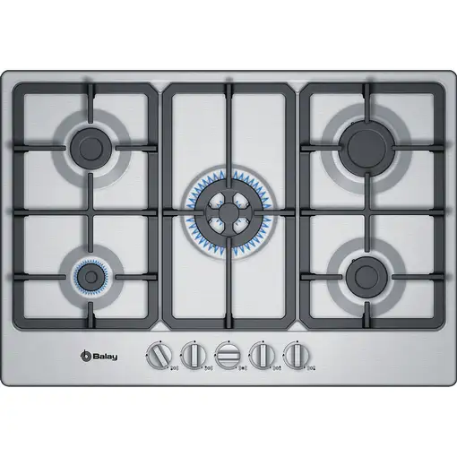 Balay 3ETX576HB hobs Acero inoxidable Integrado Encimera de gas 5 zona(s)