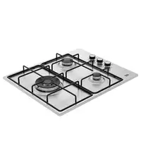 Beko HIGG 63125 SCX hobs Acero inoxidable Integrado 61 cm Encimera de gas 3 zona(s