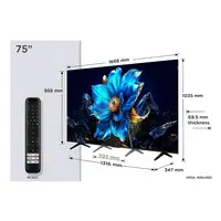 TCL P7K 75P7K Televisor 190,5 cm (75") 4K Ultra HD Smart TV Wifi Metálico 450 cd /