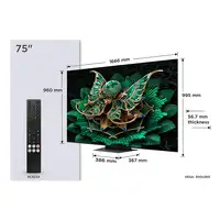 TCL 75C7K Televisor 190,5 cm (75") 4K Ultra HD Smart TV Wifi Metálico 3000 cd / m²