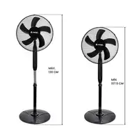 Ventilador de Pie con Mando 16" 40cm 40W 3 Velocidades AirMax Negro Raydan Home