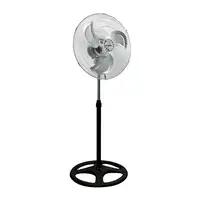 Ventilador de Pie 18" 45cm 75W 3 Velocidades Industrial Negro Thinia Home