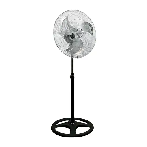 Ventilador de Pie 18'' 45cm 75W 3 Velocidades Industrial Negro Thinia Home