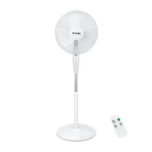 Ventilador de Pie con Mando 16'' 40cm 40W 3 Velocidades Neos Comfort Blanco O91