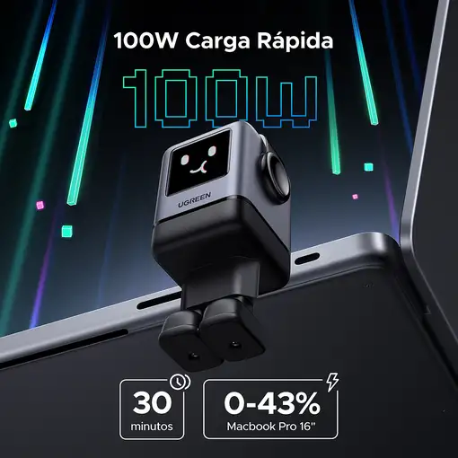 Ugreen 45515B cargador de dispositivo móvil Ordenador portátil, Teléfono móvil, Po