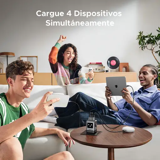 Ugreen 45515B cargador de dispositivo móvil Ordenador portátil, Teléfono móvil, Po