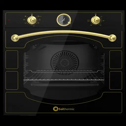 Horno Eléctrico Qr Gap Negro Rústico SOLTHERMIC