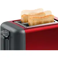 Bosch TAT3P424DE tostadora 2 rebanada(s) 970 W Negro, Rojo