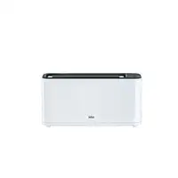 Braun HT3100WH tostadora 1 rebanada(s) 1000 W Negro, Blanco