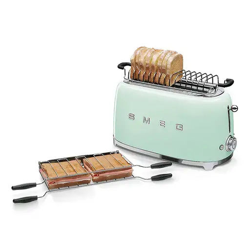 Smeg TSF02PGEU tostadora 6 4 rebanada(s) 1500 W Verde
