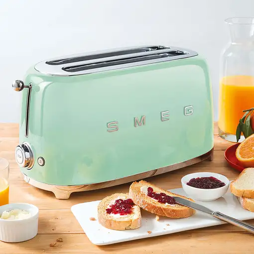 Smeg TSF02PGEU tostadora 6 4 rebanada(s) 1500 W Verde