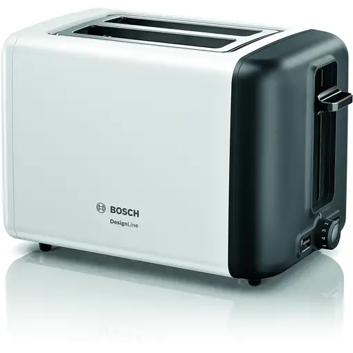 Bosch TAT3P421DE tostadora 2 rebanada(s) 970 W Negro, Blanco
