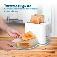 Grunkel TSB-EASYTOAST tostadora 6 2 rebanada(s) 870 W Blanco Grunkel TSB-EASYTOAST tostadora 6 2 rebanada(s) 870 W Blanco