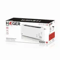 Haeger Bulgari 6 2 rebanada(s) 1000 W Blanco